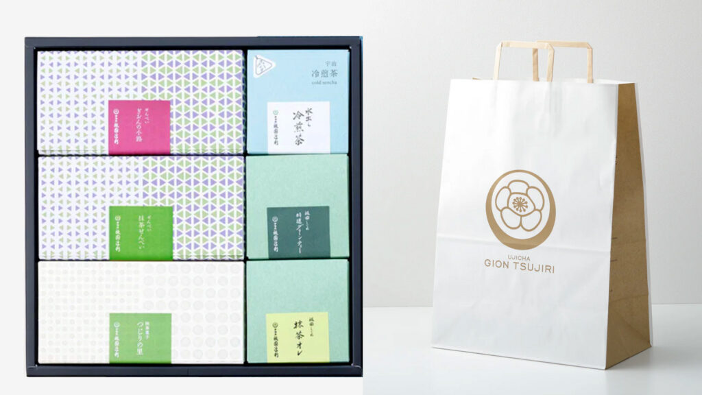 商品パッケージと手提げ袋